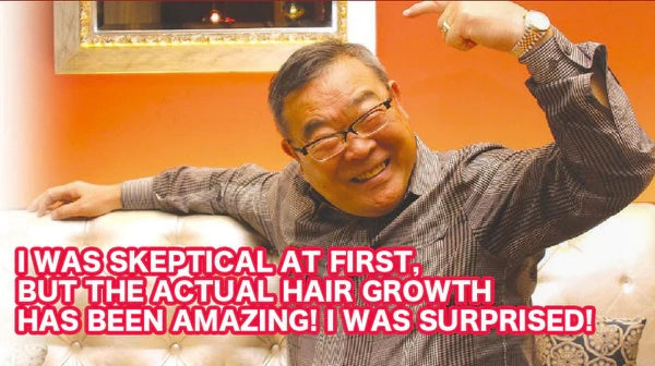 Testimonials by Mr.YOSHIDA (Chairman of Yoshida Sauces) “The effect of Scalp Shampoo SAI ZEN was very surprising! "