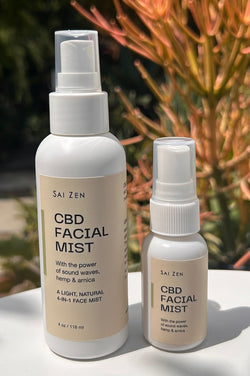Mother's Day Promotion: Set of 4oz & 1oz CBD Facial Mist With the Power of Sound Wave, Hemp & Arnica